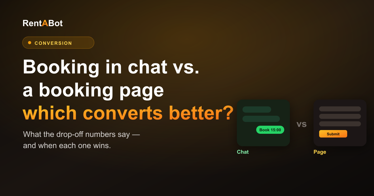 Booking in Chat vs. a Booking Page: Which Converts Better?