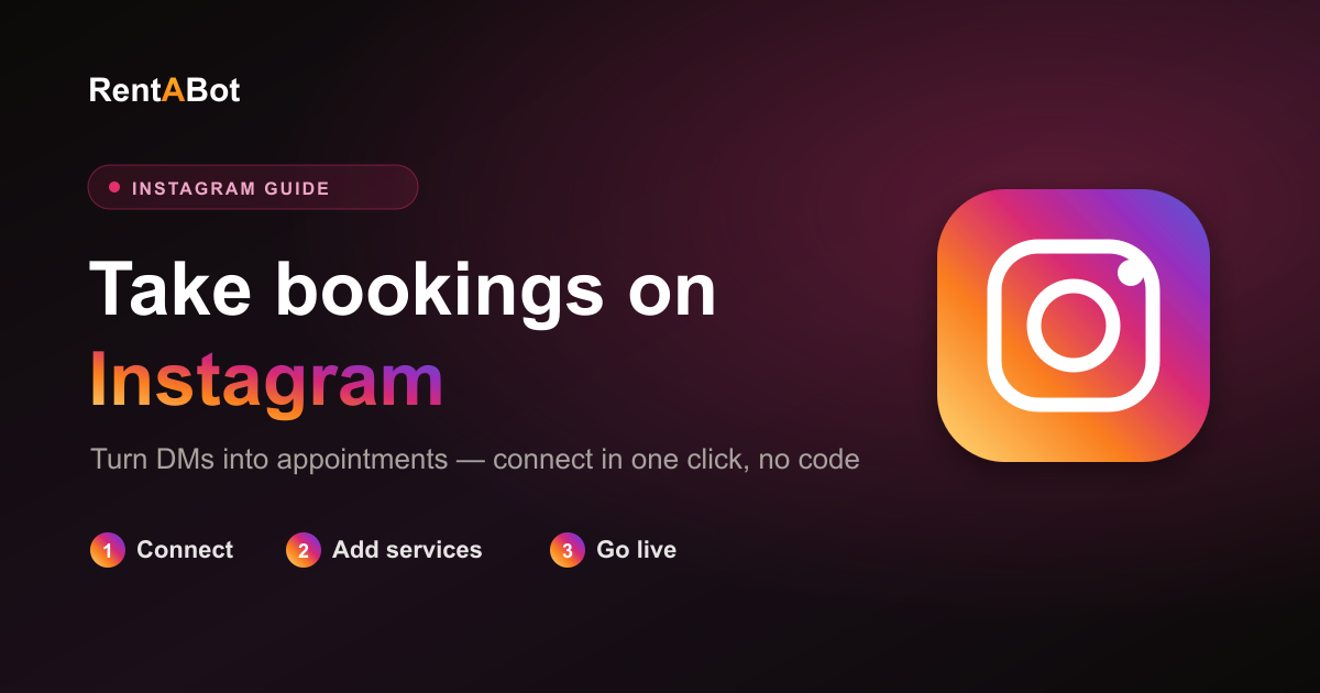 How to Take Bookings on Instagram (Set Up an Instagram Booking Bot)
