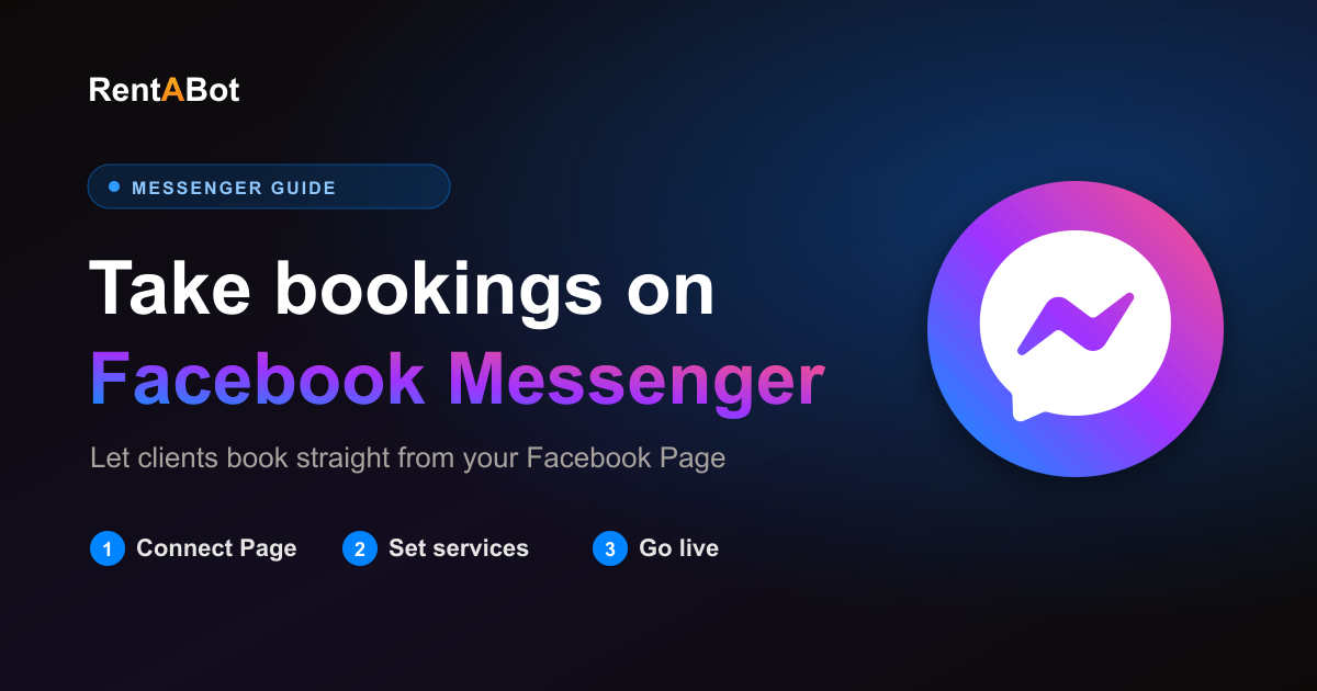 How to Take Bookings on Facebook Messenger (Set Up a Messenger Booking Bot)