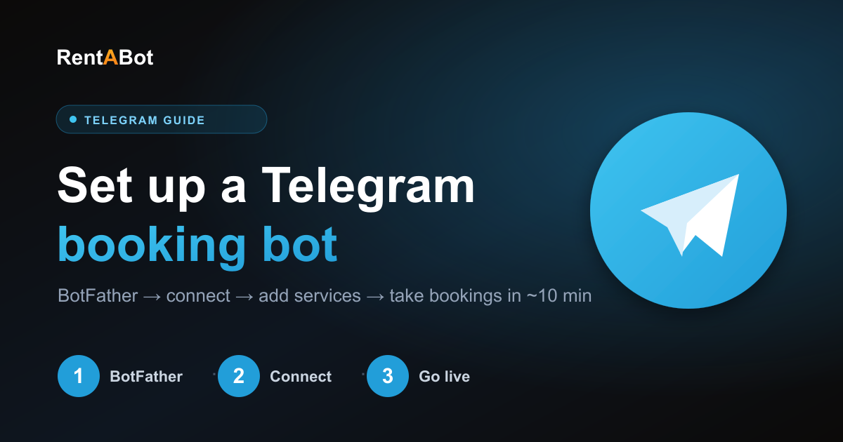 How to Set Up a Telegram Bot and Start Taking Bookings