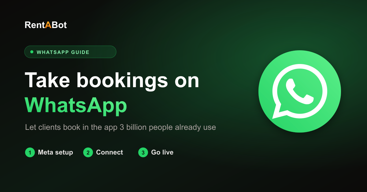 How to Take Bookings on WhatsApp (Set Up a WhatsApp Booking Bot)